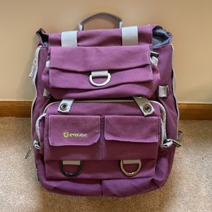 EVECASE Professional Canvas Camera Backpack Purple